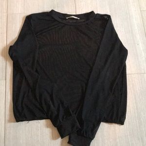 See through mesh shirt